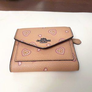 Coach small wallet with small hearts